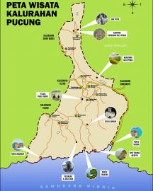 Peta Sebaran Wisata Di Kalurahan Pucung.